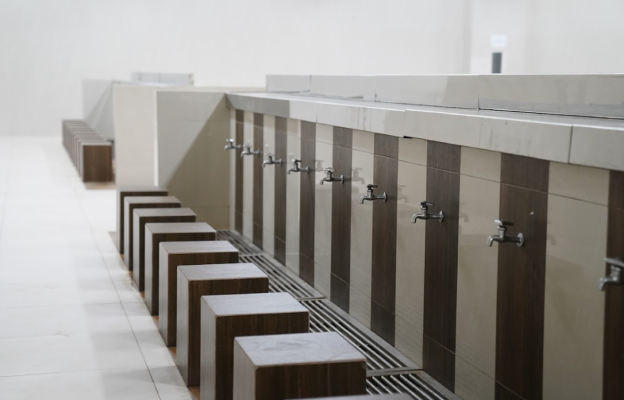 Ilustrasi Tempat Wudhu Indoor